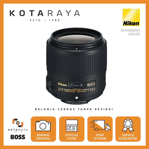 Nikon Lens AF-S 35mm F/1.8G ED NON DX NIKKOR GARANSI RESMI