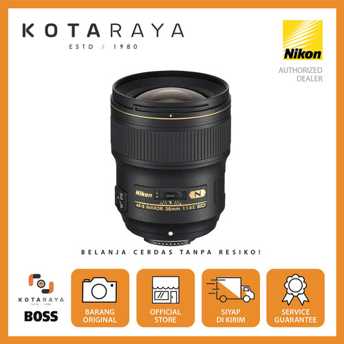 Nikon Lens AF-S 28mm F/1.4E ED NANO NIKKOR GARANSI RESMI