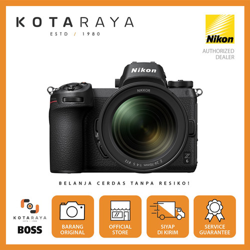 Nikon Z6 Kit 24-70mm f/4 + FTZ Kamera Mirrorless GARANSI RESMI