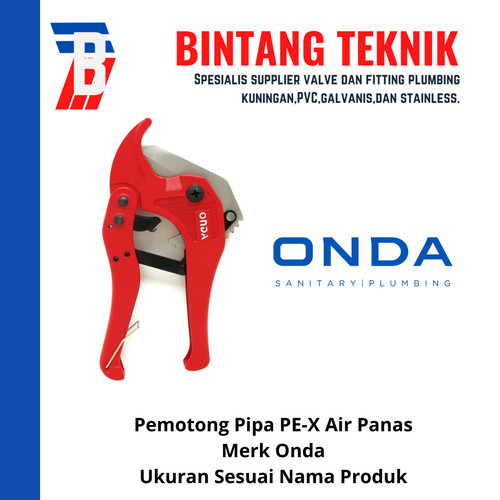 Gunting Pipa Air Panas PE-X Onda (PE-X Cutter)