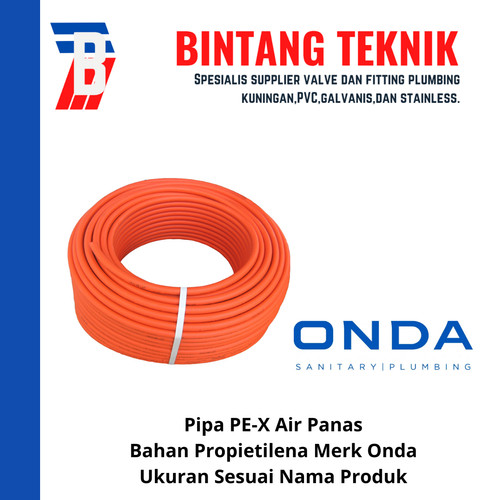 Pipa Air Panas PE-X Onda 1/2" inch 50 Meter