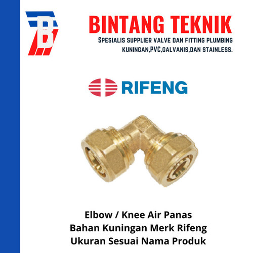 Elbow Knee Pipa Air Panas L1620 X 1620 (3/4") Rifeng