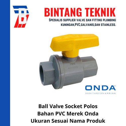 Ball Valve / Stop Kran 1" inch PVC Onda