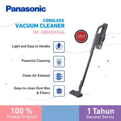 Panasonic MC-SBM20H546 Cordless Stick Vacuum Cleaner - Grey