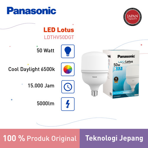 Panasonic Lampu Bohlam LED Lotus Bulb 50 Watt - Cool Daylight