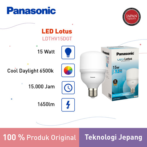 Panasonic Lampu Bohlam LED Lotus Bulb 15 Watt - Cool Daylight