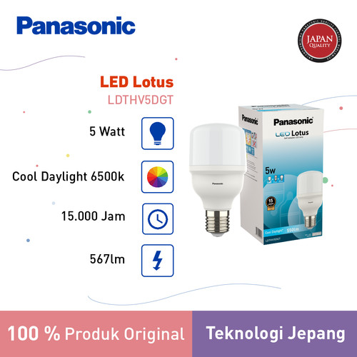 Panasonic Lampu Bohlam LED Lotus Bulb 5 Watt - Cool Daylight