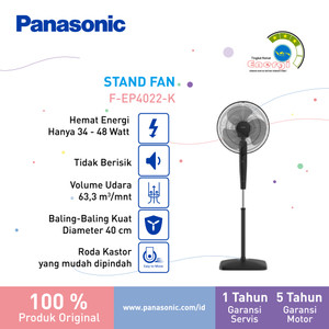 Panasonic F-EP4022-K -Kipas Angin Berdiri / Stand Fan