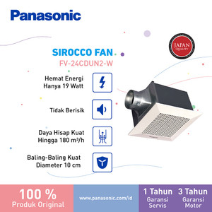 Panasonic FV-24CDUN2-W - Kipas Ventilasi / Ventilating Fan