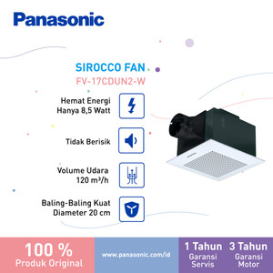 Panasonic FV-17CDUN2-W - Kipas Ventilasi / Ventilating Fan