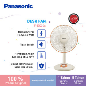 Panasonic F-EK306 - Kipas Angin Meja / Desk Fan