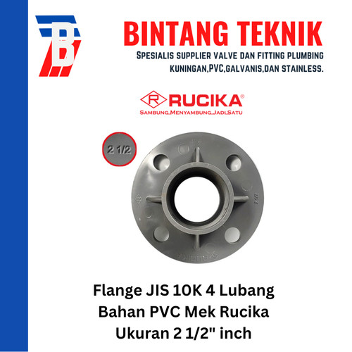 Flange PVC Rucika 2 1/2" inch AW (Tebal)