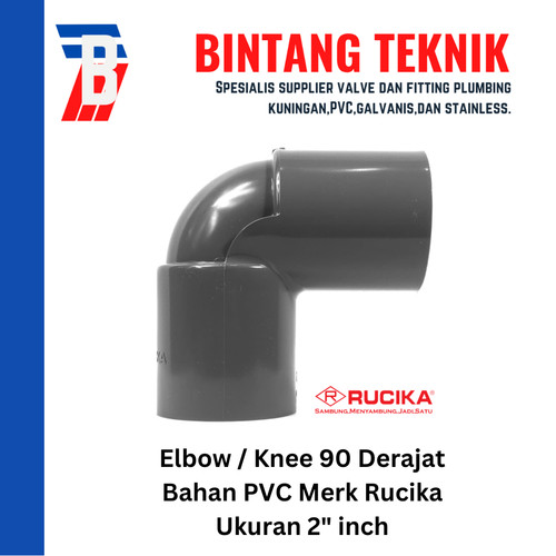 Elbow / Knee 2" inch PVC Rucika AW 90 Derajat