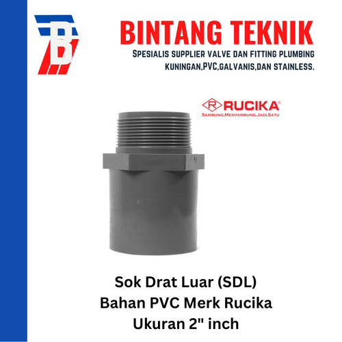 Sok Drat Luar (SDL) PVC Rucika 2" inch