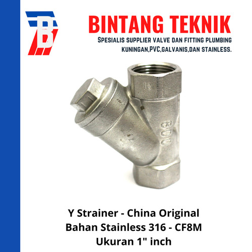 Y Strainer Stainless (SUS) 316 1" inch