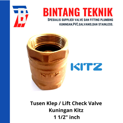 Tusen Klep / Lift Check Valve 1½" Kitz Kuningan