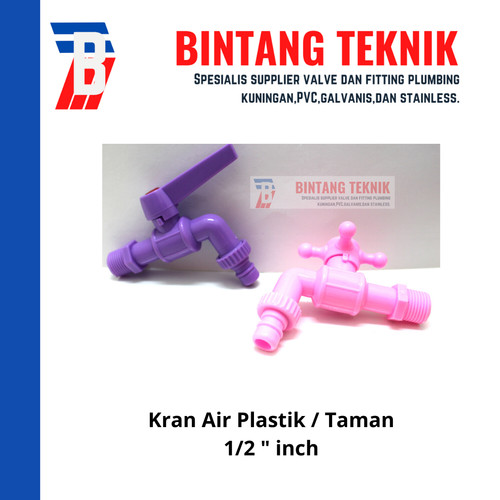 Kran Air Plastik / Kran Air Taman 1/2" inch