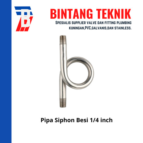 Pipa Siphon Besi 1/4 inch