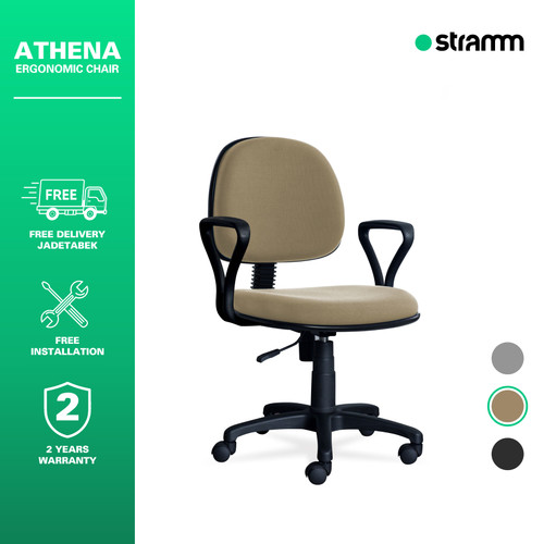 Kursi Kantor Ergonomis Stramm Athena with Armrest