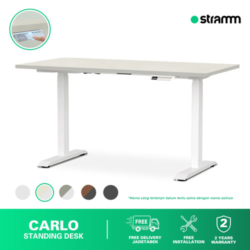 Meja Kerja Adjustable Standing Desk Stramm Carlo SF