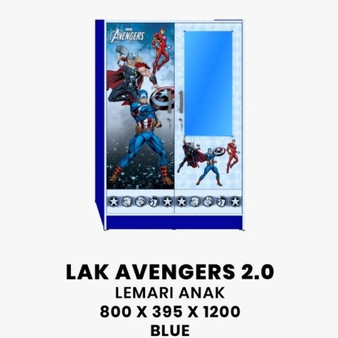 (CARGO) Olympic Avenger Lemari Pakaian Baju Anak Karakter Avengers