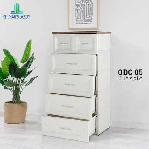 (CARGO) Olymplast ODC 05 C Lemari Laci Drawer Cabinet Susun 5 Classic