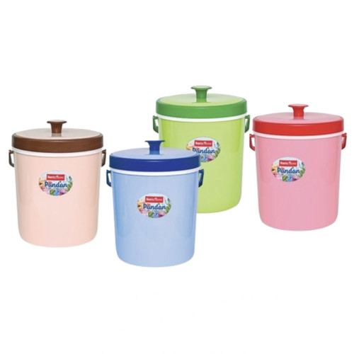 BasicHome by LionStar Rice Ice Bucket 14 Liter Pandan Termos Nasi Thermos Es Cool Box Tahan Dingin Panas Tempat Penyimpanan Nasi Es Batu Dengan Handle Pegangan