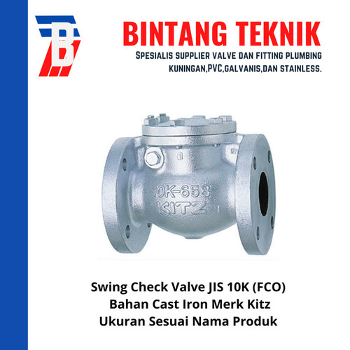 Check Valve (Kleb Tabok) 12" inch Flange JIS10K Merk Kitz