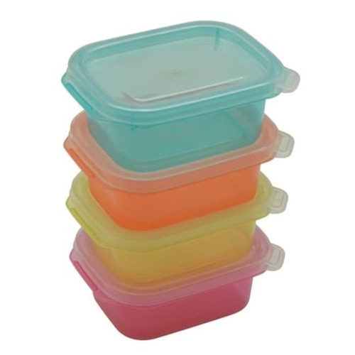 Claris 2931 - 4 Pcs Mini Storer Foodsaver Kotak Makan Lunch Box 100 ml