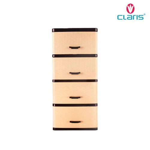 Claris 5335-4L Vestby Lemari Laci Cabinet Drawer 4 Susun Container