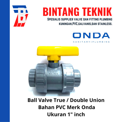 Doube True Union Ball Valve 1" inch Onda