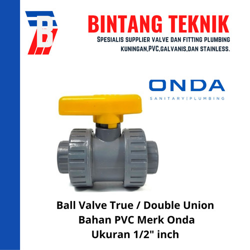 Doube True Union Ball Valve 1/2" inch Onda