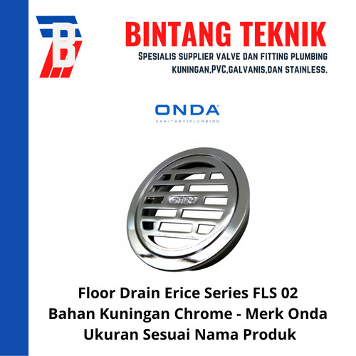 Floor Drain / Saringan Got Kamar Mandi Onda FLS 02 4" inch