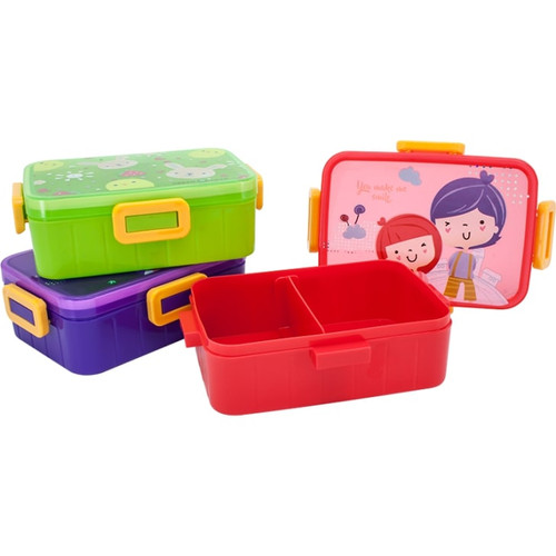 Green Leaf 7377 Kotak Tempat Makan Sekat Lunch Box Plastik My Bento