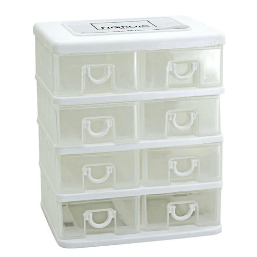 Green Leaf 7906 Susun 4 Laci Mini Container Drawer Fuurin Cabinet Box