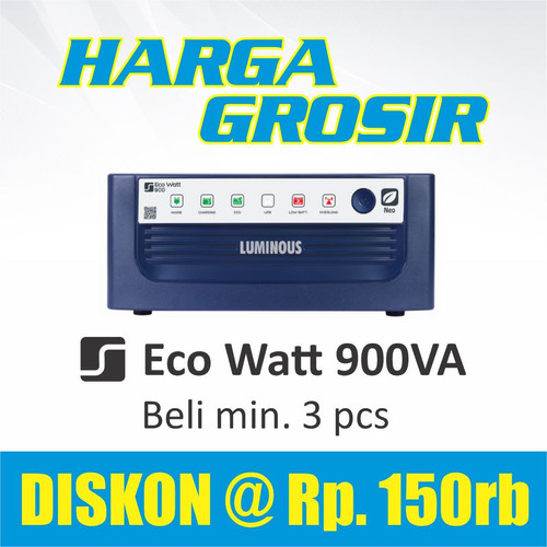 LUMINOUS Inverter Eco Watt 900VA - 24V (Square Wave)