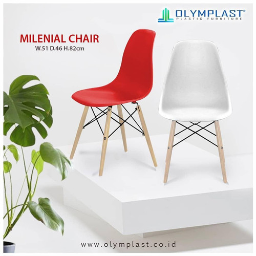 Olymplast Kursi Cafe Milenial Chair Bangku Sender Makan Plastik Resto