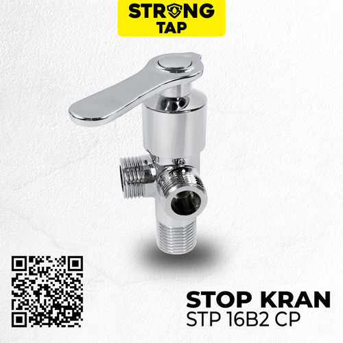 Keran Stop Kran Dinding Cabang Tembok ABS STRONG TAP Kran STP 16B2 CP