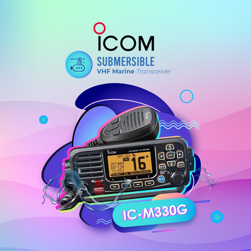 Icom IC-M330G Tanpa Dus Rig Marine GPS Ori Baru Garansi ICM330 IC-M330