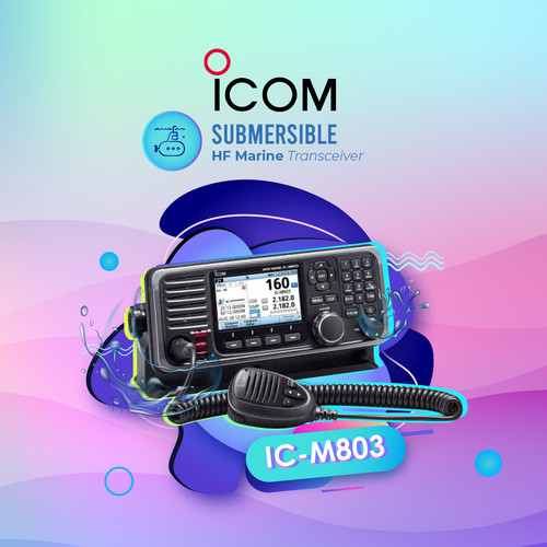 Icom IC-M803 SSB DSC HF 150W Garansi Radio Rig Marine ICM803 M803