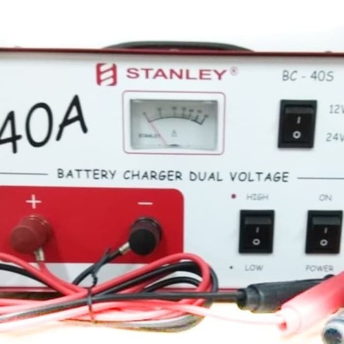 Stanley BC-40S Charger Aki 40A 12V 24V Trafo Cas Batre BC40 Accu BC40S