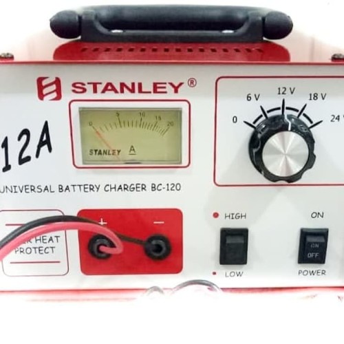 Stanley BC-120 Charger Aki 12A 12-24V Travo Baterai Battery BC120 Accu