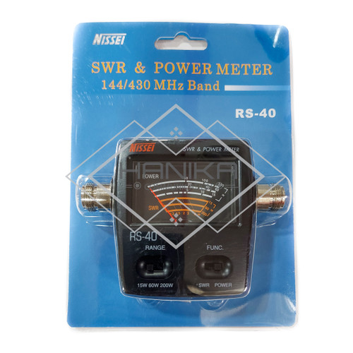 Nissei RS-40 SWR Power Meter 200W Dualband N Female Ori Baru RS40 HT