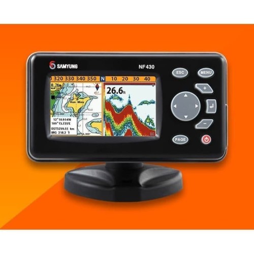 Samyung NF430 Fishfinder GPS Chart Plotter Ori Baru Pencari Ikan