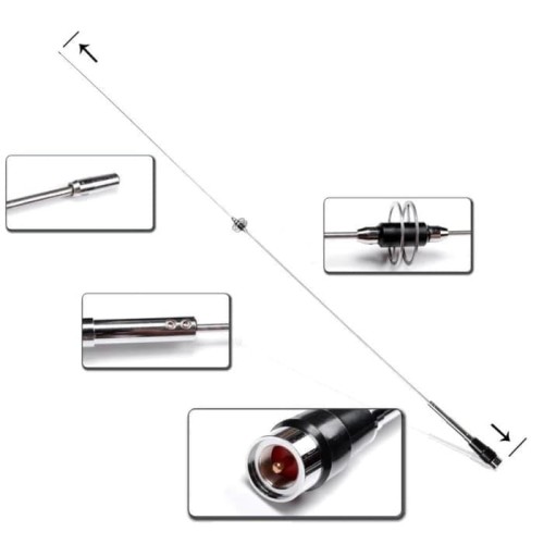 Diamond DP-CL2E Antena Mobil VHF Ori 4.1dB Radio Rig HT DPCL2E CL2E