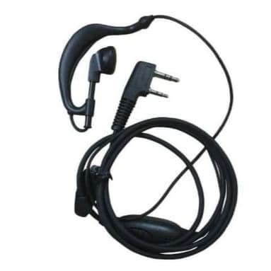 Handsfree Karet WLN Baru Earmic Hands Free Earpeace Headset WLAN Hitam