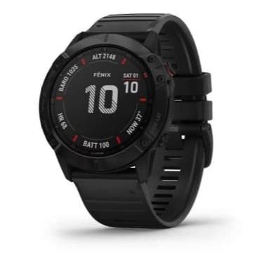 Garmin Fenix 6x Pro Solar Gray Black Band Jam GPS Ori Titanium Carbon