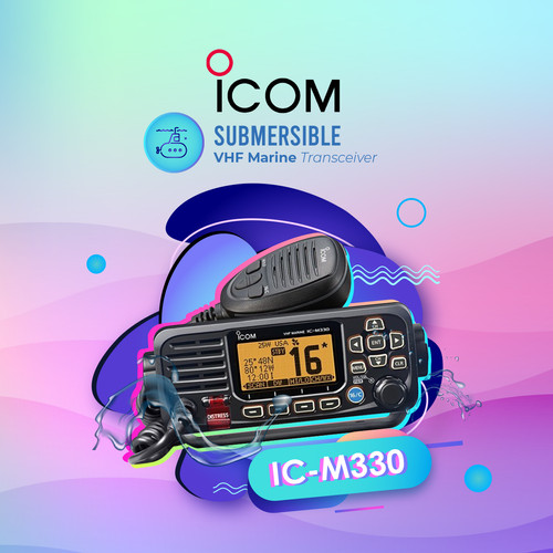 Icom IC-M330 Rig Marine VHF Ori Baru ICM330 Radio Komunikasi Kapal