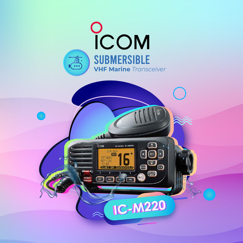 Icom IC-M220 VHF Marine Transceiver Ori Baru Garansi PT Eli Rig ICM220