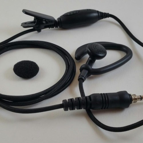 Earmic HT Hitam Yaesu VX6 VX7 Handsfree VX-6R VX-7